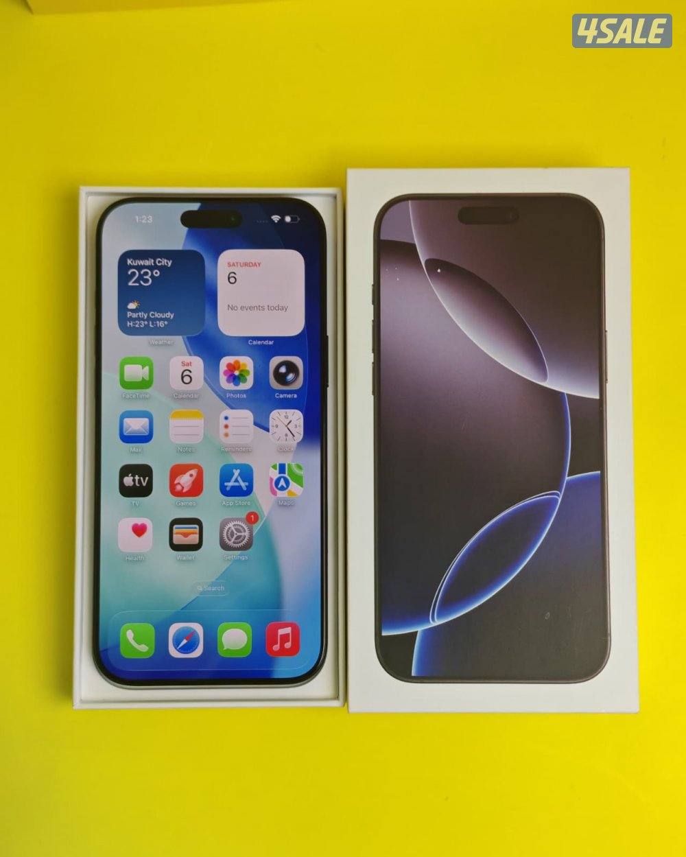 ايفون 16 برو ماكس – 512GB – بلاك تيتانيوم iPhone 16 Pro Max 512GB Blac9