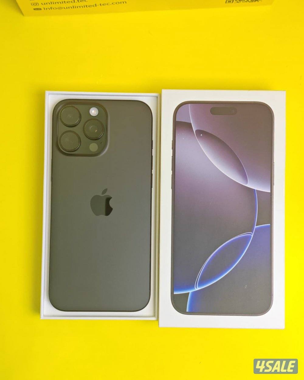 ايفون 16 برو ماكس – 512GB – بلاك تيتانيوم iPhone 16 Pro Max 512GB Blac8