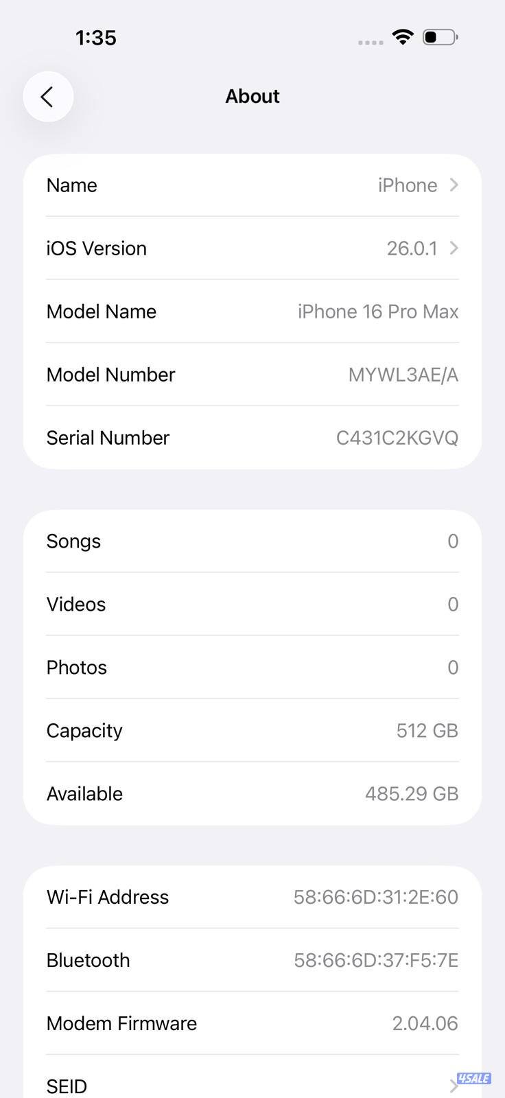 ايفون 16 برو ماكس – 512GB – بلاك تيتانيوم iPhone 16 Pro Max 512GB Blac12