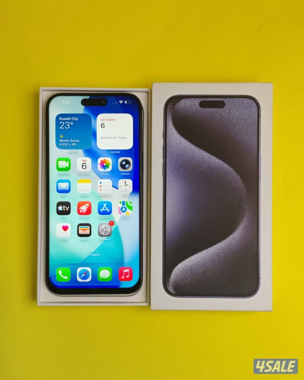 ايفون 15 برو ماكس – 256GB – بلاك تيتانيوم iPhone 15 Pro Max 256GB Blac11