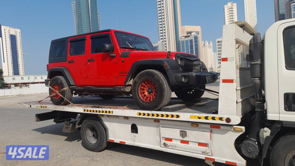 ونش سطحه لنقل الخارجي وشحن وتصدير السيارات الى جميع دول الخليج0