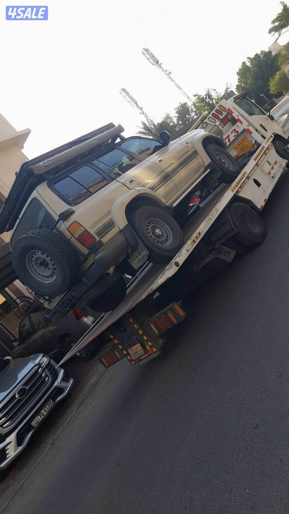 ونش سطحه لنقل الخارجي وشحن وتصدير السيارات الى جميع دول الخليج1