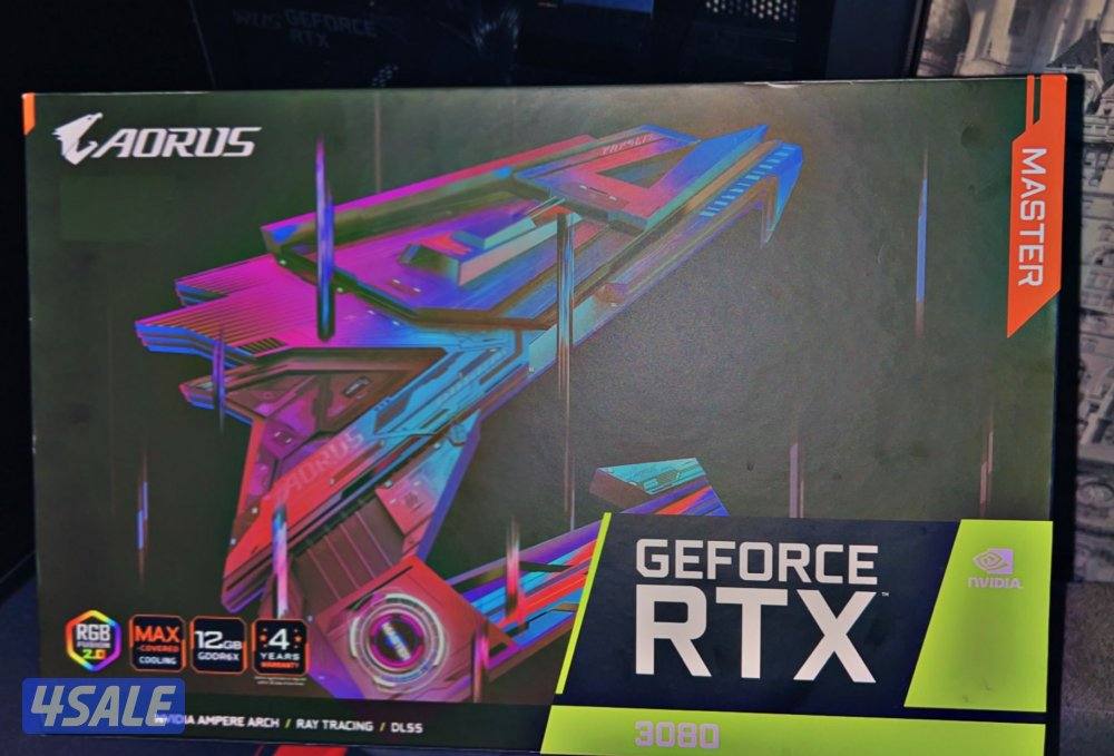 للبيع كرت 3080/12GB عليه كفاله لسنة الجايه  اعلى فئه2