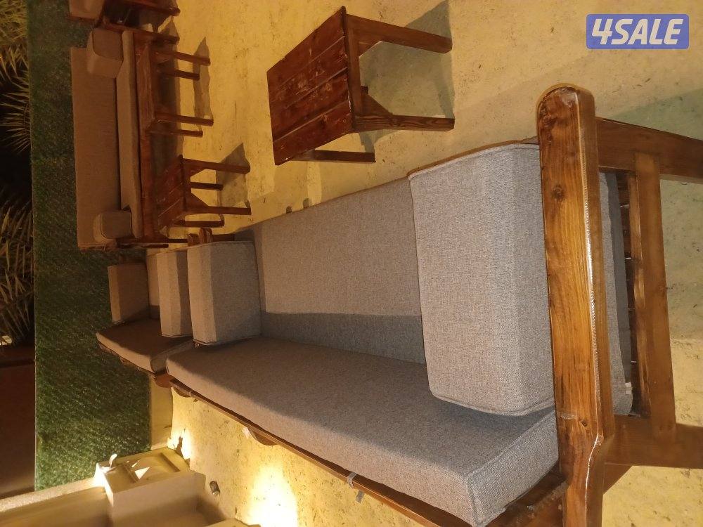 كراسي خشب  للحدائق والديوانيات2