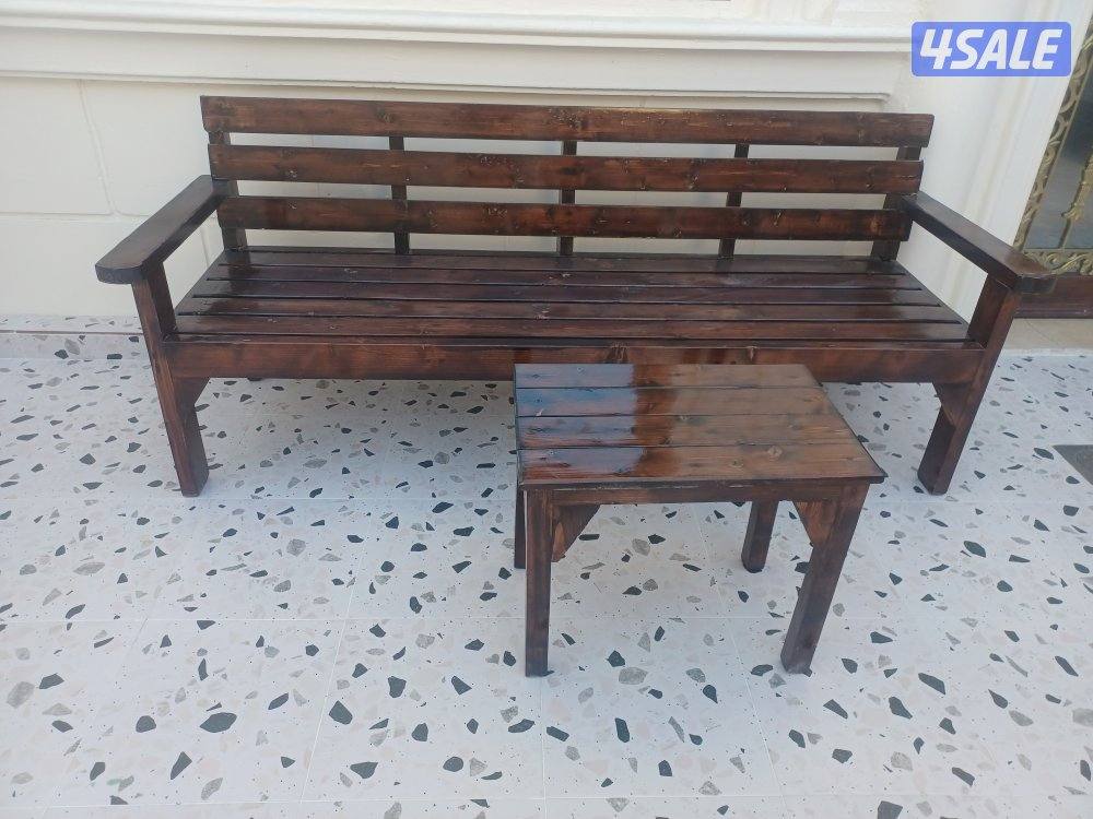 كراسي خشب  للحدائق والديوانيات5