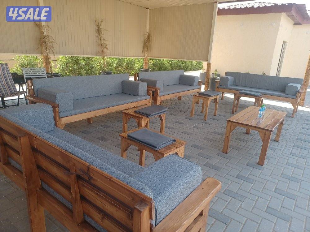 كراسي خشب  للحدائق والديوانيات6