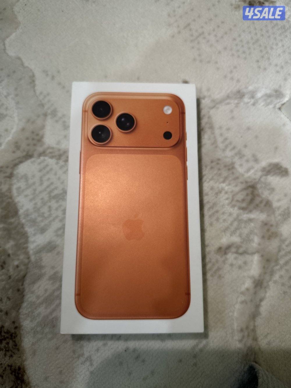 ايفون 17 برو ماكس لون برتقالي 512 قيقا (تلفون جديد ماتبطل من العلبه )1