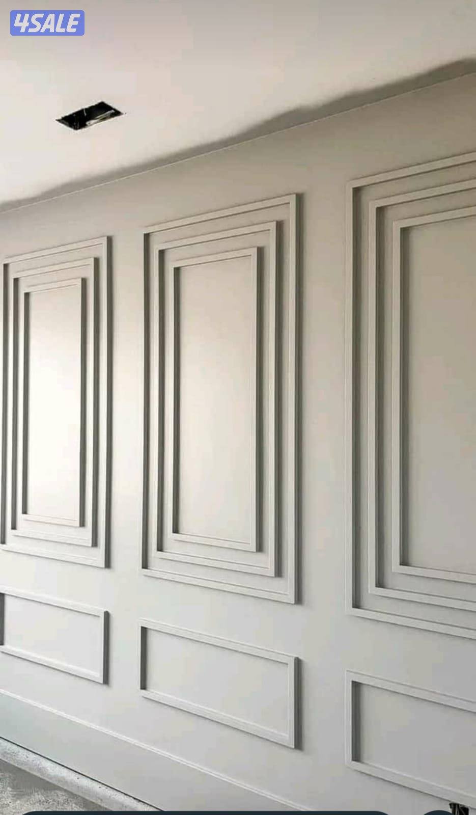 جبس بورر بارتيشن ديكور جبس باب خشب3