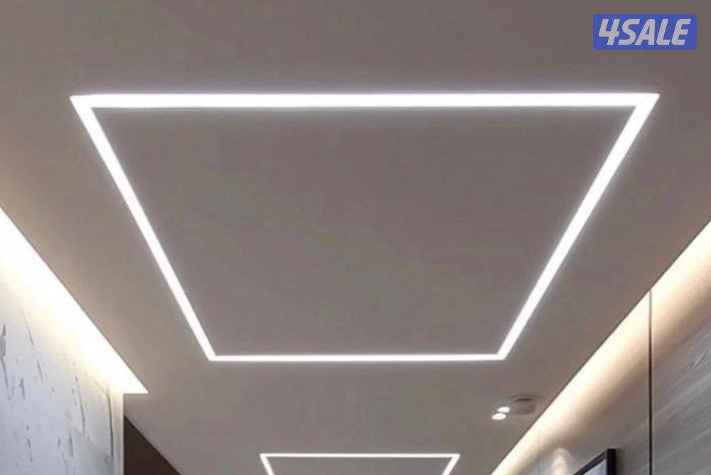 جبس بورر بارتيشن ديكور جبس باب خشب4