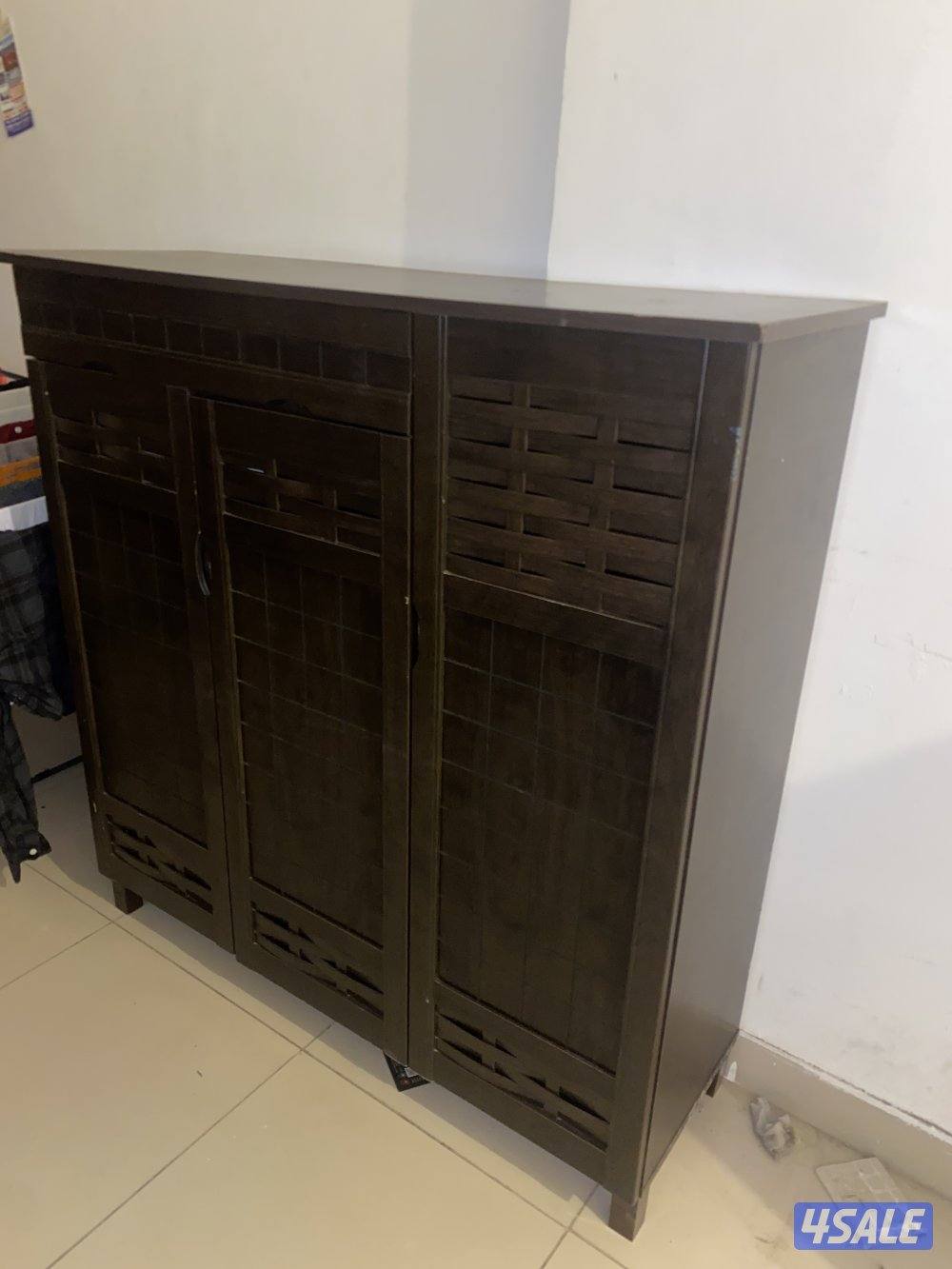 wooden brown shoes rack2