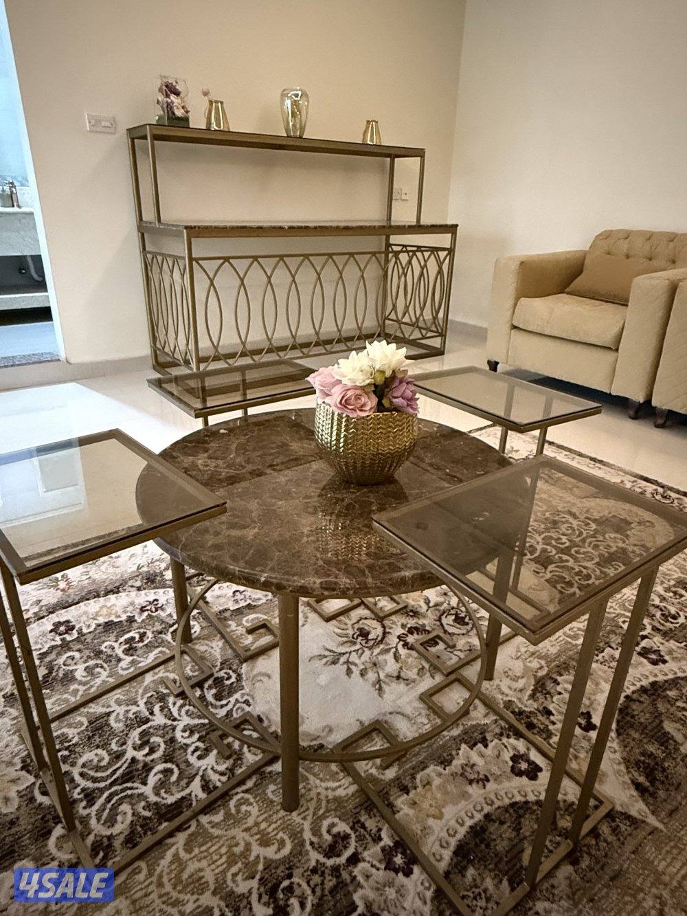 طاولات ضيافة وخدمة رخام ممتازة1