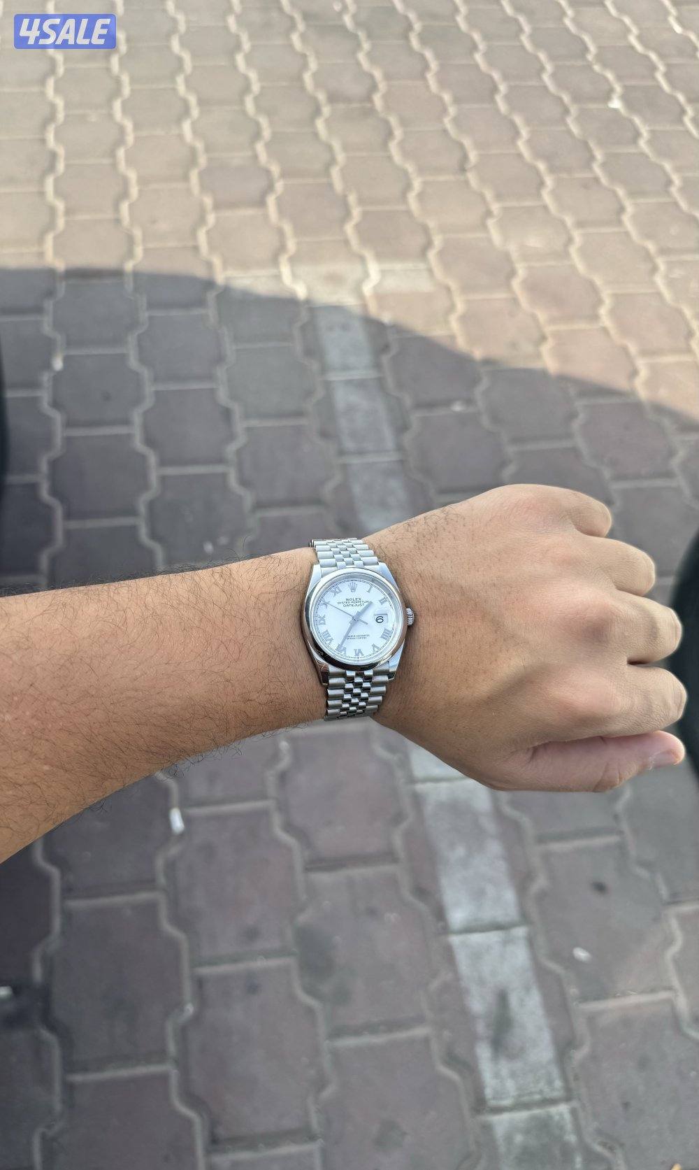 Rolex Date just 36 white mina. 2024/ رولكس ديت جست مقاس ٣٦ مينا أبيض3