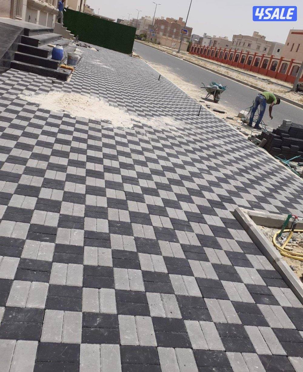 معلم بلاط متداخل وتنسيق حدائق5