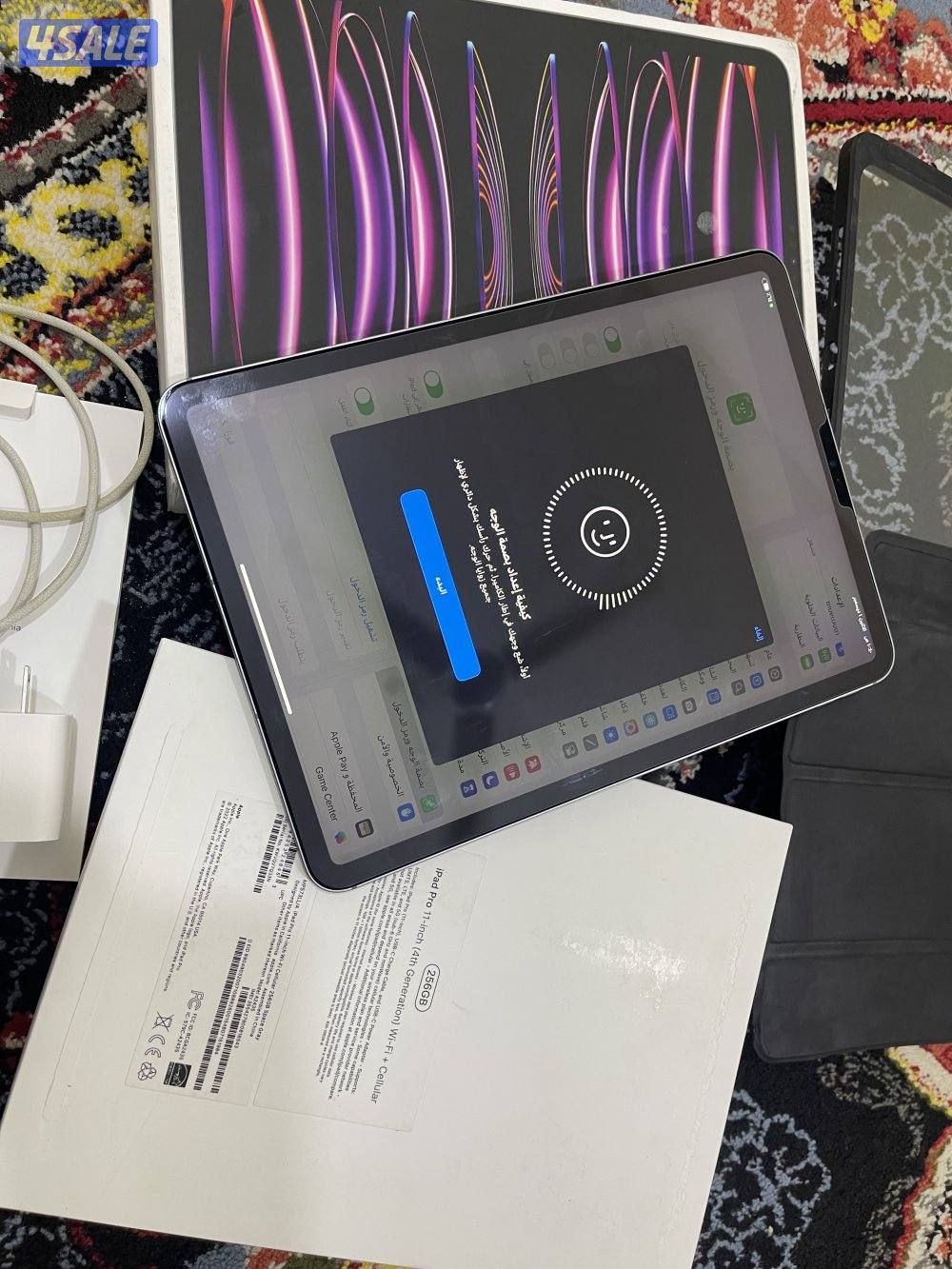 ايباد ابل برو 11 انش 256 قيقا ام تو نظيف جدا مو مصلح مع الاغراض6