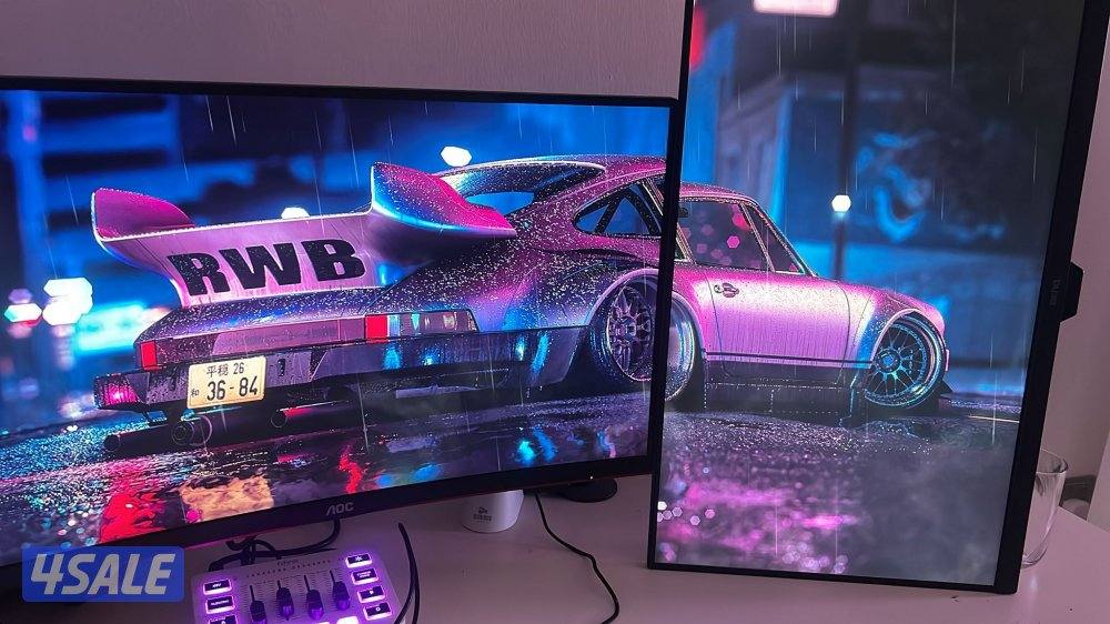 شاشه aoc ٢٤٠ هرتز 0.5ms (بسعر معقووووول)0