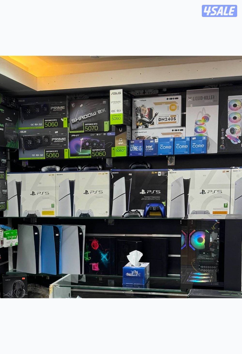 متوفر جميع اجهزة بلايستيشن 5/4/3/1pc الاكسسوارات يدات سماعات0