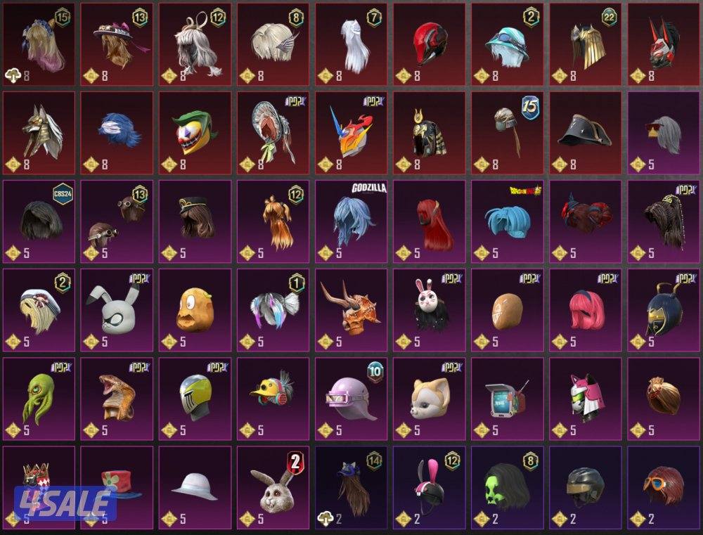 حساب ببجي نادر5