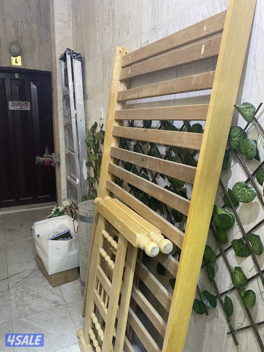 سرير مفرد خشب1