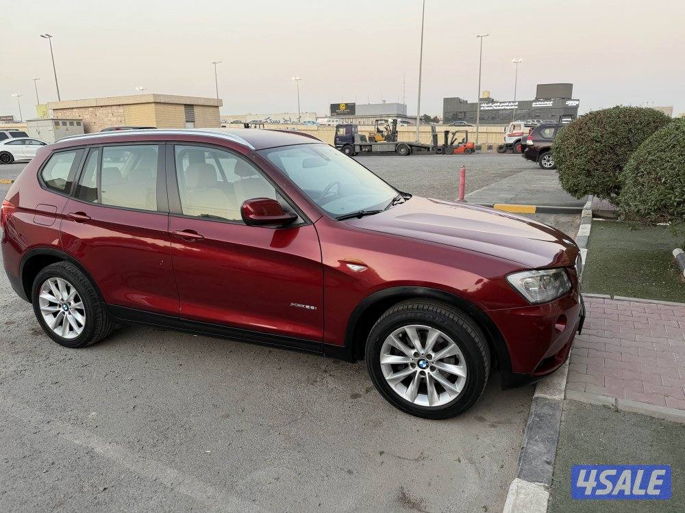 للبيع بي أم x3 موديل 2014 الون عنابي من داخل جلد بيج ماشي ١٥٩2