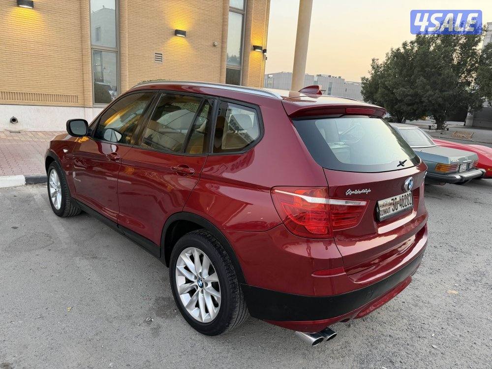 للبيع بي أم x3 موديل 2014 الون عنابي من داخل جلد بيج ماشي ١٥٩7