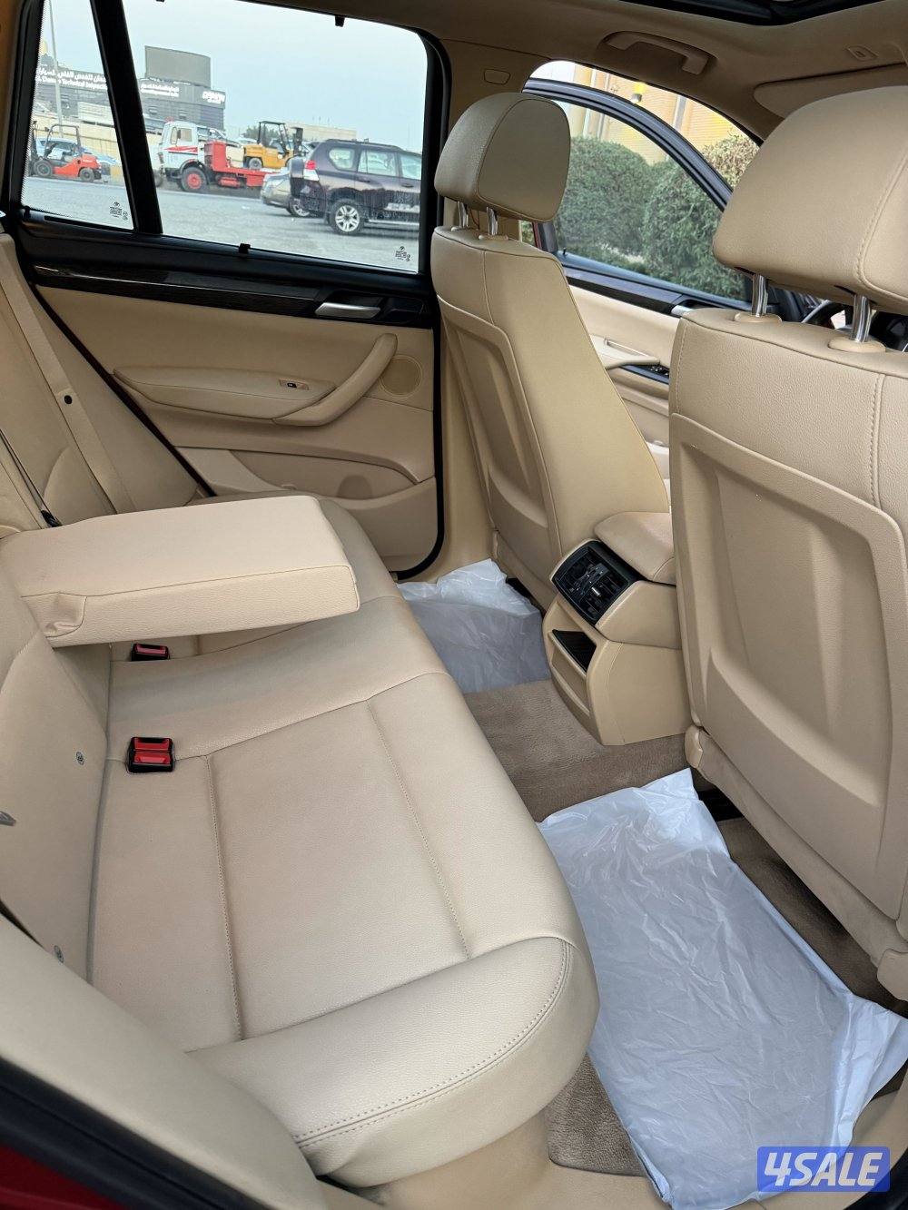 للبيع بي أم x3 موديل 2014 الون عنابي من داخل جلد بيج ماشي ١٥٩9