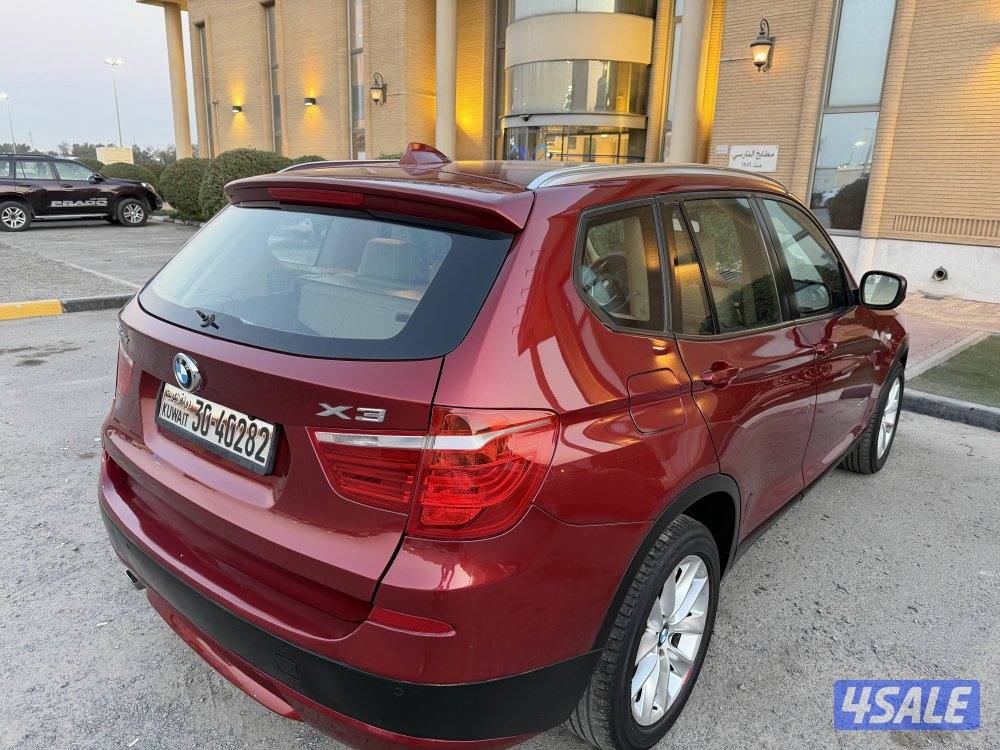 للبيع بي أم x3 موديل 2014 الون عنابي من داخل جلد بيج ماشي ١٥٩13
