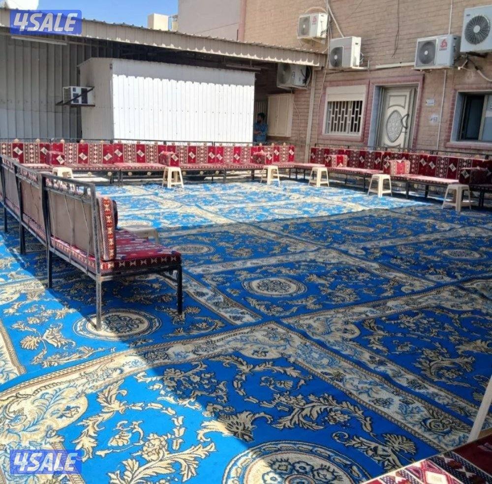 تأجير كراسي وطاولات كنفات دفايات وخدمة قهوجية6