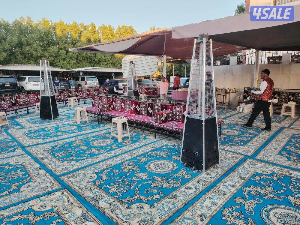 تأجير كراسي وطاولات ودفيات وخدمة قهوجية وفاليه0