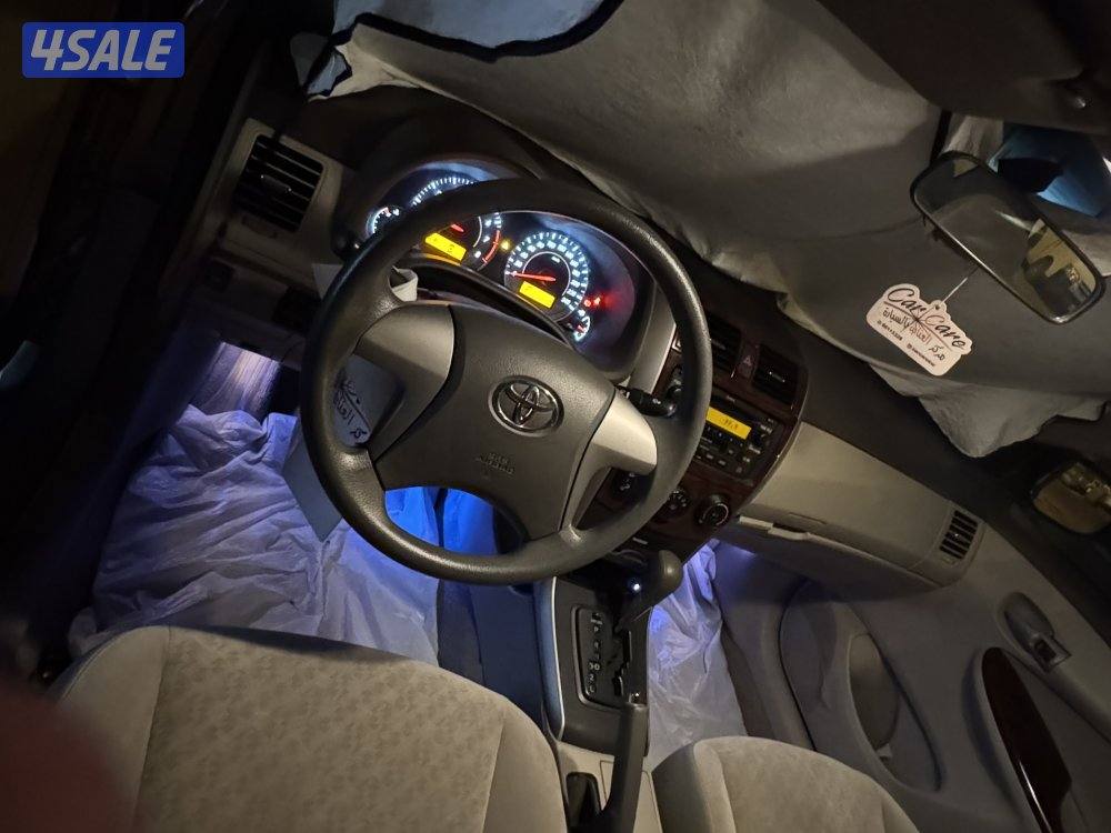 تويوتا كورولا ٢٠٠٩ ممشي ٧٧ الف كم فقط - صبغ الوكالة - corolla 77000 KM4