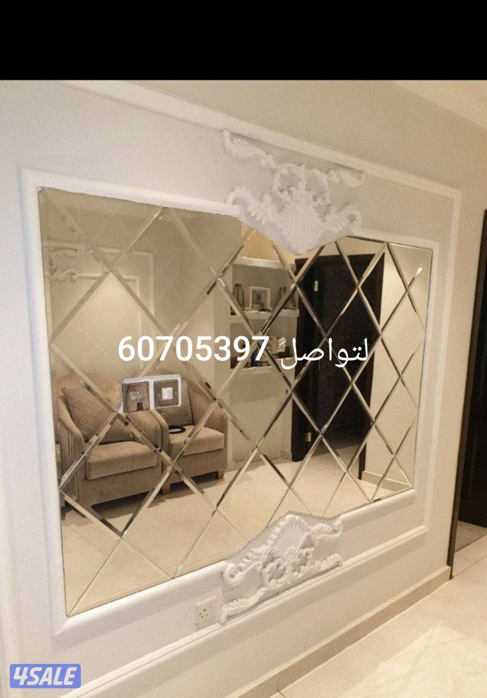 تركيب زجاج سكريت و مرايا دربزين شاور بكس4