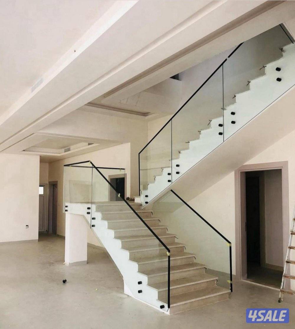 تركيب زجاج سكريت و مرايا دربزين شاور بكس5