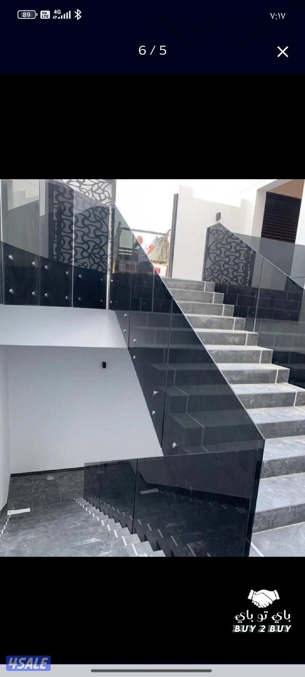 تركيب زجاج سكريت و مرايا دربزين شاور بكس10