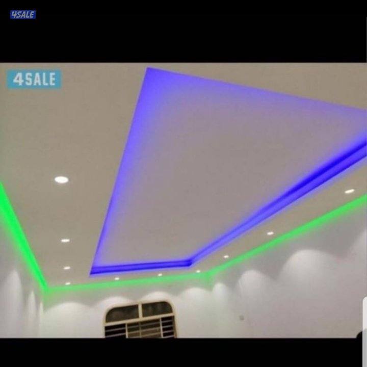 جبسم بورد و طوفه و باب خشب و ديكور جبس1