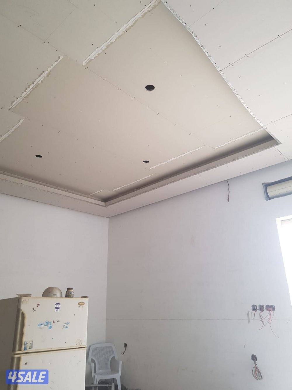 جبسم بورد و طوفه و باب خشب و ديكور جبس3