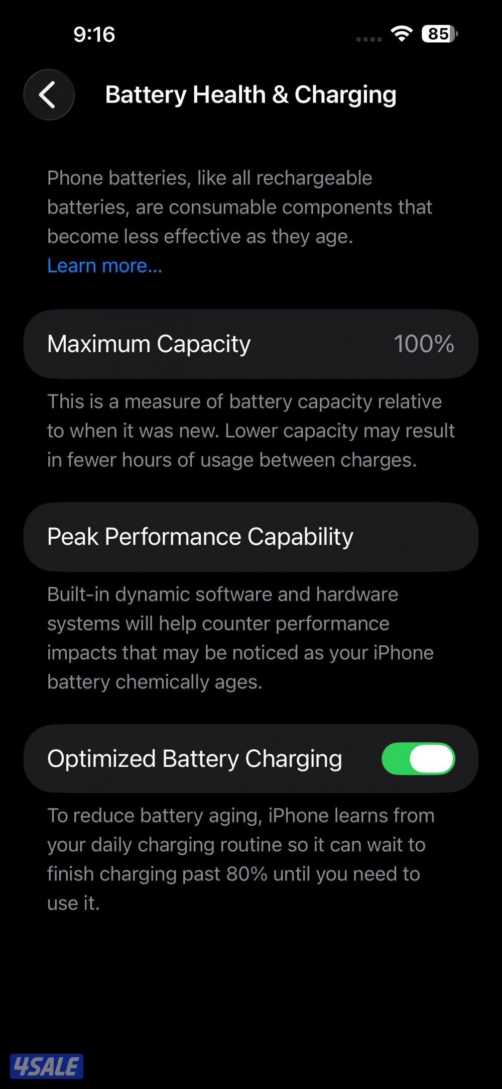 iPhone 14 Pro Max 512gb battery 100%3