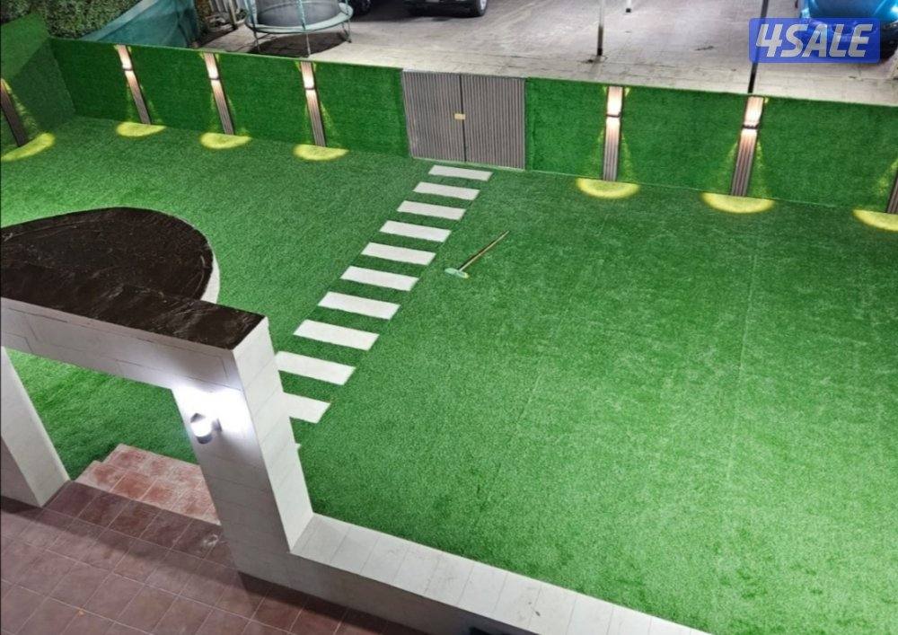 تنسيق الحدائق وتركيب الثيل الصناعي والثيل الطبيعي والبلاط والسور الترك1