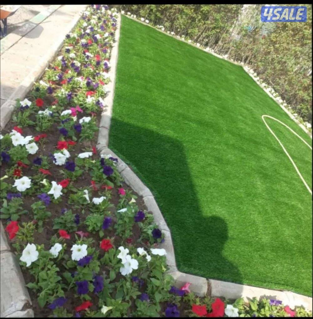 تنسيق الحدائق وتركيب الثيل الصناعي والثيل الطبيعي والبلاط والسور الترك6