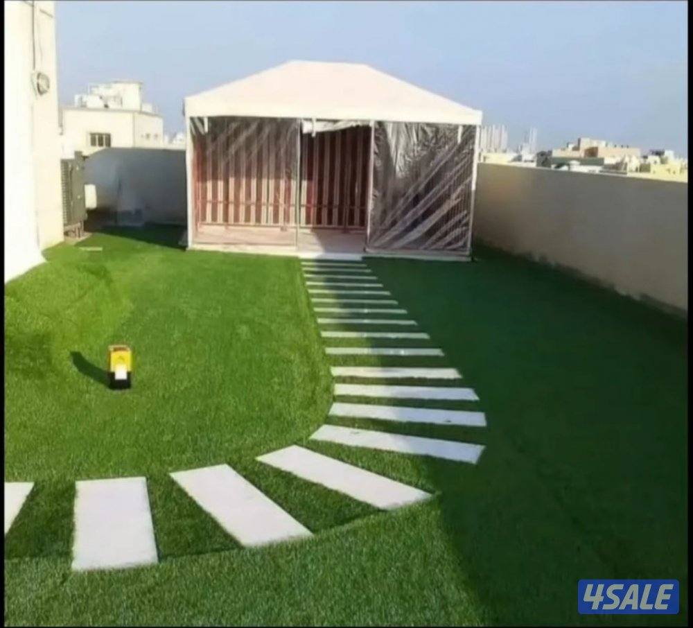 تنسيق الحدائق وتركيب الثيل الصناعي والثيل الطبيعي والبلاط والسور الترك9