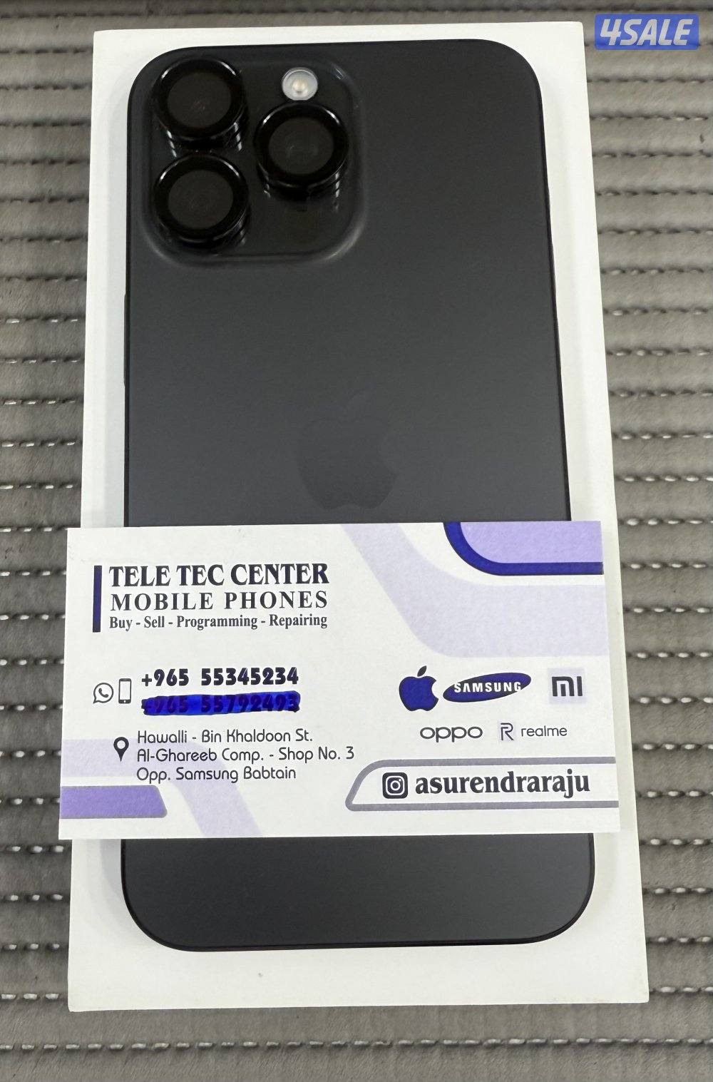 iPhone 15 Pro Max 1TB Black Titanium Used.1