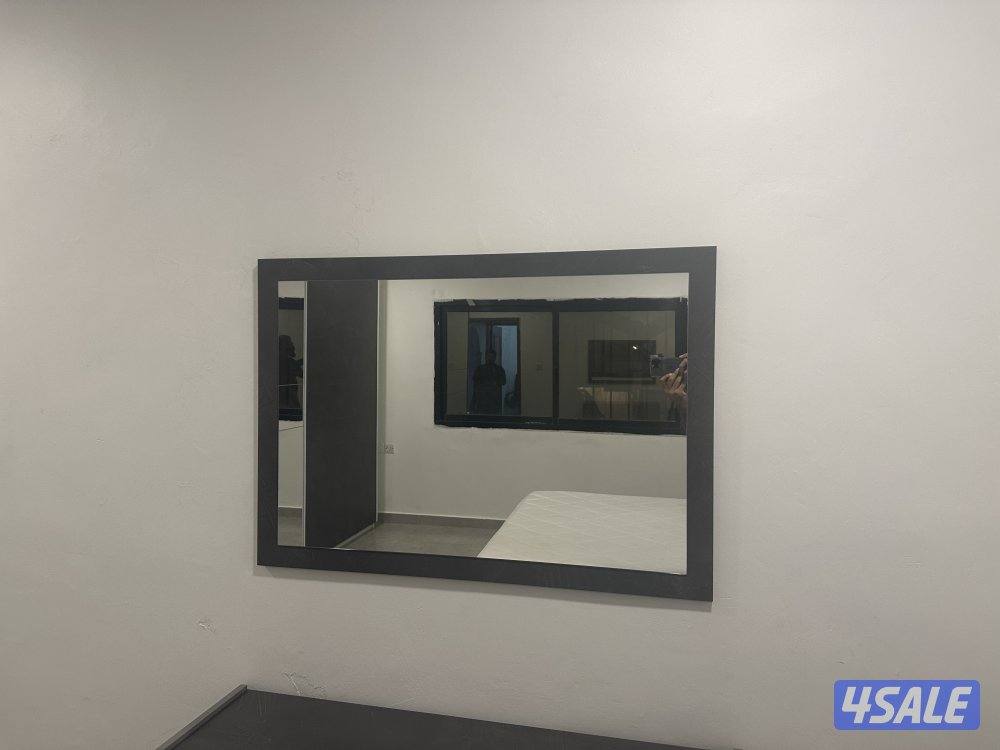 2 Sliding Door Wardrobe White/Dark Grey/Mirror 270 Cm with dresser4