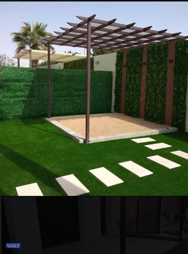 تنسيق حدائق داخلية وخارجي وتركيب التيل الصناعى وبدل الخشب وتركيب السور0