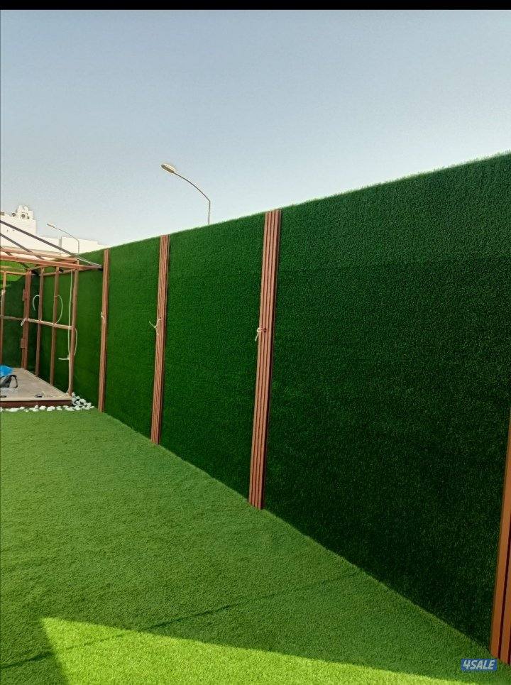تنسيق حدائق داخلية وخارجي وتركيب التيل الصناعى وبدل الخشب وتركيب السور7