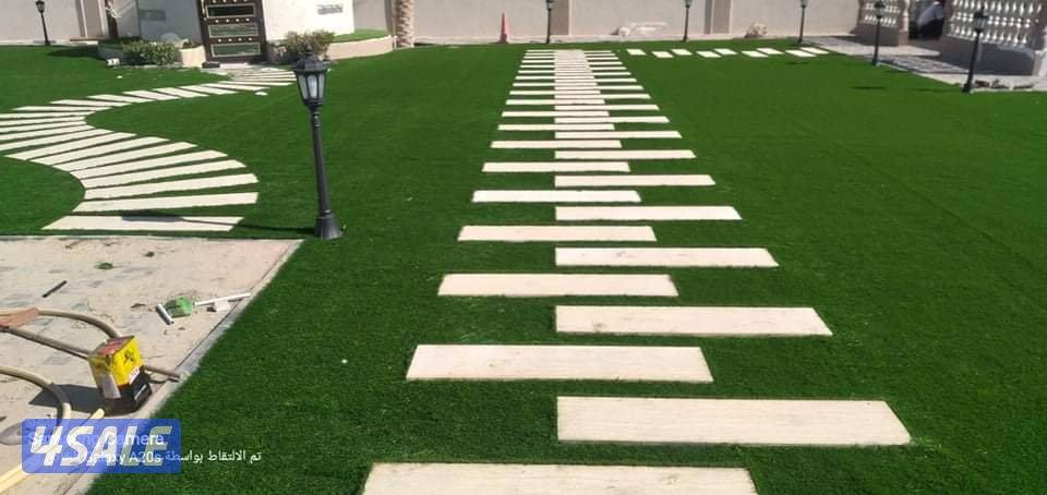 تنسيق حدائق داخلية وخارجي وتركيب التيل الصناعى وبدل الخشب وتركيب السور8