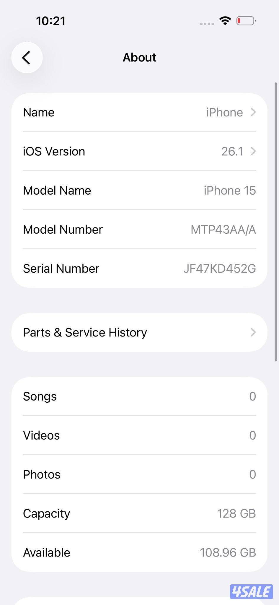 آيفون 15 – 128GB – أزرق iPhone 15 128GB Blue8