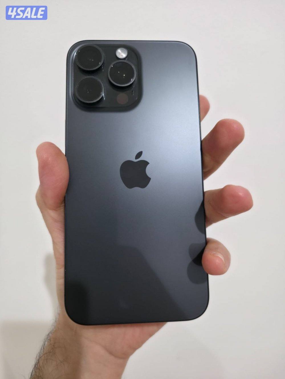 (السعر نهائي) ايفون ١٥ برو ماكس اسود ٢٥٦ مع كامل اغراضه5