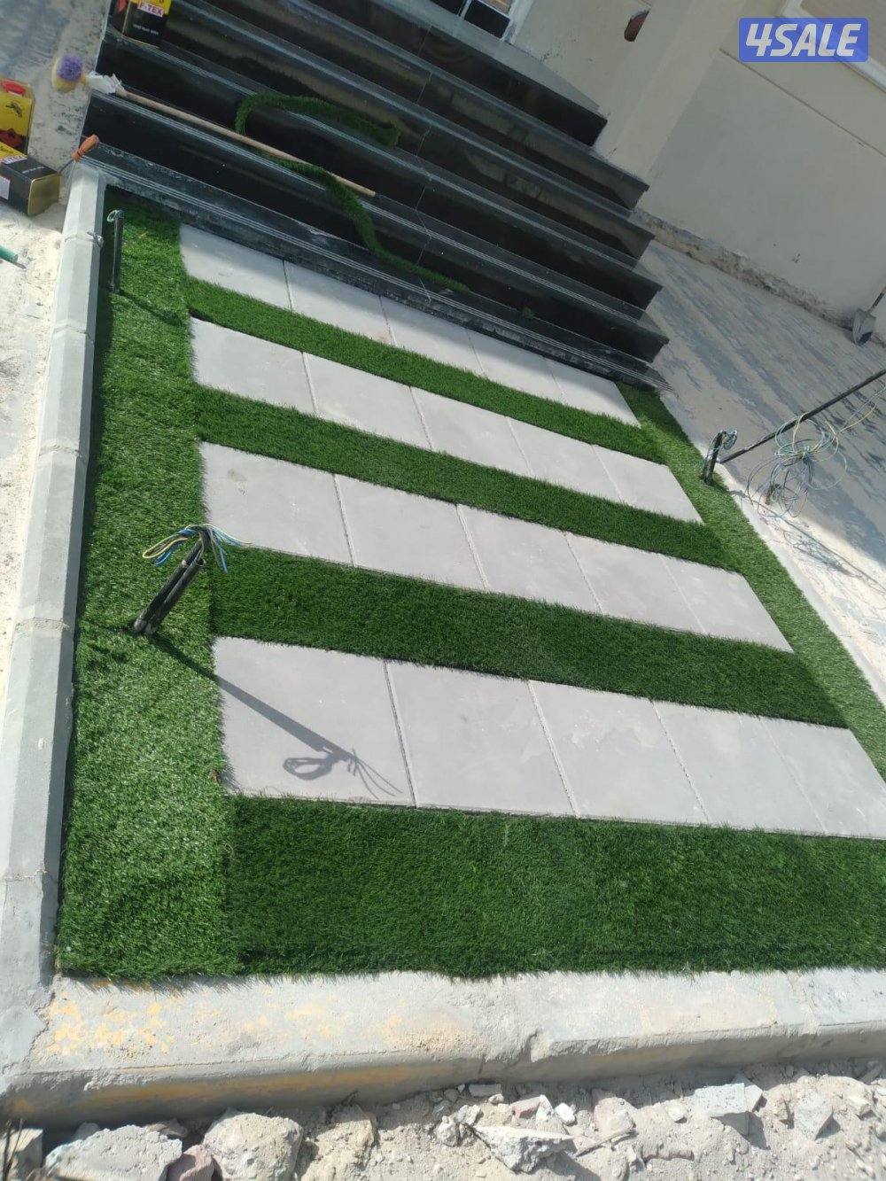 معلم تركيب بلاط متداخل وكربستون وكاشي وصبت موزاييك ارضيات ومصفت سيارات3