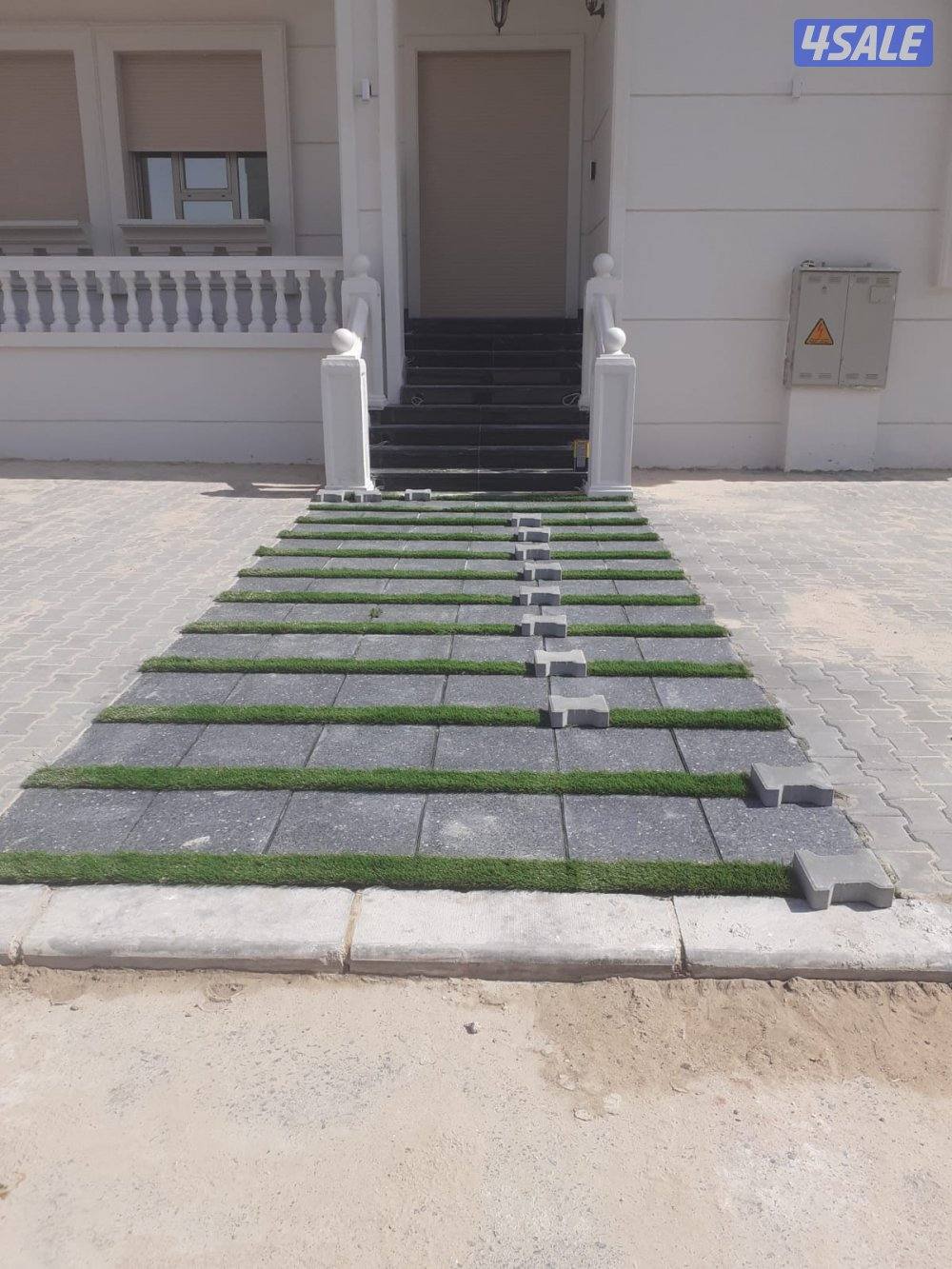 معلم تركيب بلاط متداخل وكربستون وكاشي وصبت موزاييك ارضيات ومصفت سيارات15