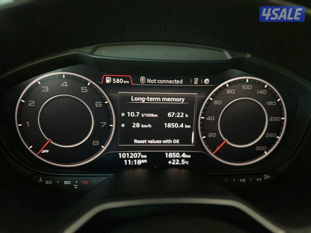 اودي TT
45 TFSI
موديل 2016 
عداد 100 الف15