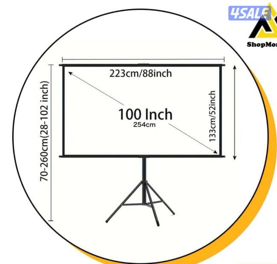 للبيع شاشة عرض تنفع للبروجكتر وللمخيمات0