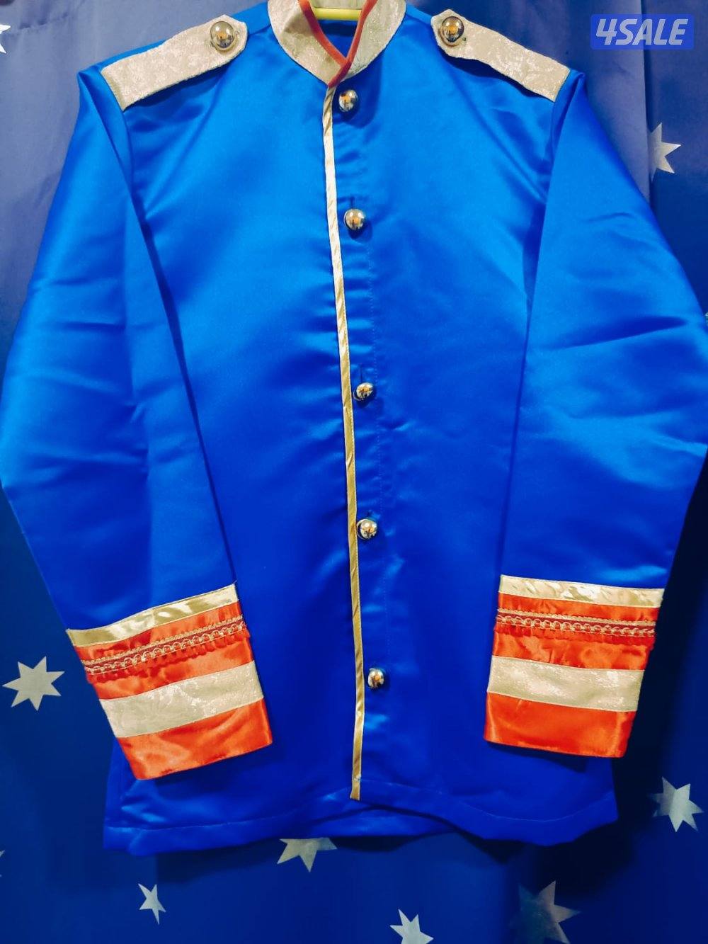 Blue-Red military-style costume jacket1